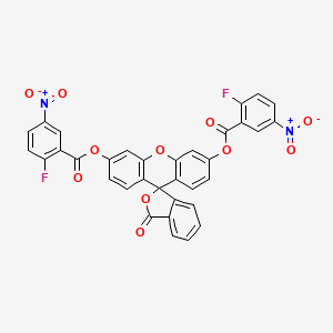 molecular formula C34H16F2N2O11 B6361169 DSP-3;  min. 98% CAS No. 1609395-32-5