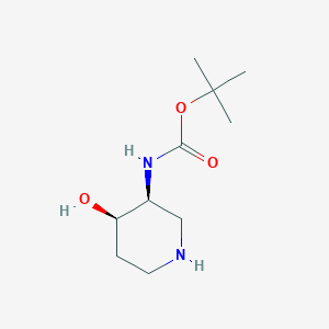 molecular formula C10H20N2O3 B6361191 叔丁基N-[(3S,4R)-4-羟基哌啶-3-基]氨基甲酸酯 CAS No. 1549812-73-8