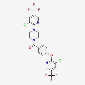 4-(3-Chloro-5-(trifluoromethyl)(2-pyridyl))piperazinyl 4-(3-chloro-5-(trifluoromethyl)(2-pyridyloxy))phenyl ketone