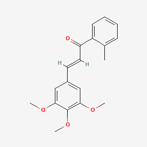 molecular formula C19H20O4 B6361275 (2E)-1-(2-Methylphenyl)-3-(3,4,5-trimethoxyphenyl)prop-2-en-1-one CAS No. 1354941-85-7