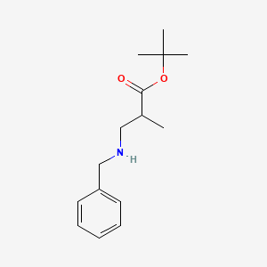 molecular formula C15H23NO2 B6361307 tert-Butyl 3-(benzylamino)-2-methylpropanoate CAS No. 906513-69-7