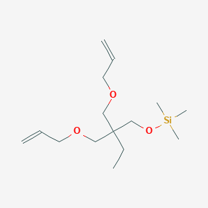 molecular formula C15H30O3Si B6361365 2,2-Bis(allyloxymethyl)-1-trimethylsiloxybutane, 95% CAS No. 211923-87-4
