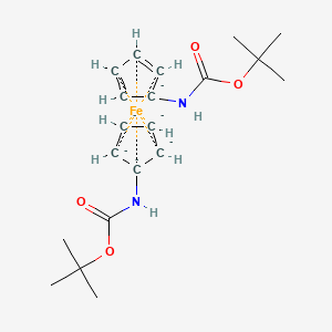 molecular formula C20H28FeN2O4-6 B6361367 1,1'-Bis-bocamino-ferrocene CAS No. 865444-44-6