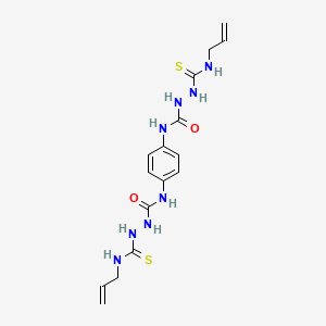 N-(((Prop-2-enylamino)thioxomethyl)amino)((4-((2-((prop-2-enylamino)thioxomethyl)hydrazino)carbonylamino)ph)amino)formamide