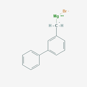 molecular formula C13H11BrMg B6361398 (Biphenyl-3-ylmethyl)magnesium bromide, 0.25 M in THF CAS No. 884490-45-3