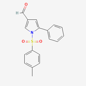molecular formula C18H15NO3S B6361425 5-Phenyl-1-(toluene-4-sulfonyl)-1H-pyrrole-3-carbaldehyde, 95% CAS No. 881673-31-0