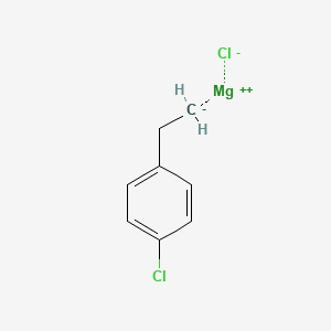 molecular formula C8H8Cl2Mg B6361472 4-Chlorophenethylmagnesium chloride, 0.50 M in THF CAS No. 467223-82-1