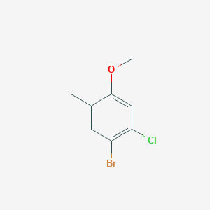 molecular formula C8H8BrClO B6361479 1-Bromo-2-chloro-4-methoxy-5-methylbenzene CAS No. 502159-65-1