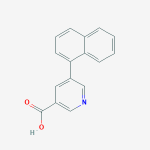 molecular formula C16H11NO2 B6361514 5-(Naphthalen-1-yl)nicotinic acid, 95% CAS No. 1261926-90-2