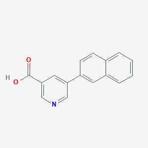 molecular formula C16H11NO2 B6361517 5-(Naphthalen-2-yl)nicotinic acid, 95% CAS No. 1192964-64-9