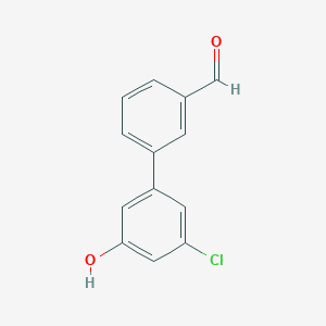 molecular formula C13H9ClO2 B6361581 3-Chloro-5-(3-formylphenyl)phenol, 95% CAS No. 1261960-78-4