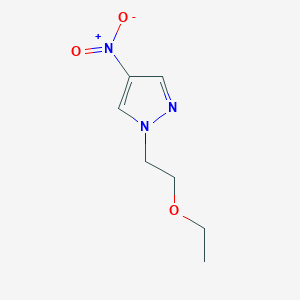 molecular formula C7H11N3O3 B6361615 1-(2-Ethoxyethyl)-4-nitro-1H-pyrazole CAS No. 1006570-60-0