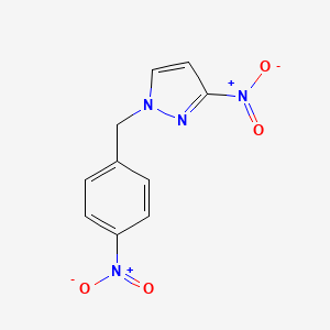 molecular formula C10H8N4O4 B6361630 3-Nitro-1-[(4-nitrophenyl)methyl]-1H-pyrazole CAS No. 1006499-87-1