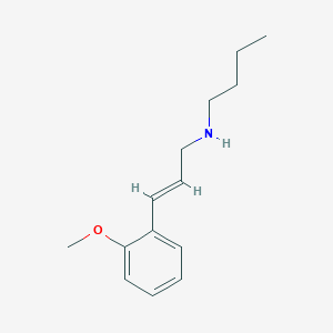 molecular formula C14H21NO B6361638 Butyl[(2E)-3-(2-methoxyphenyl)prop-2-en-1-yl]amine CAS No. 289487-75-8