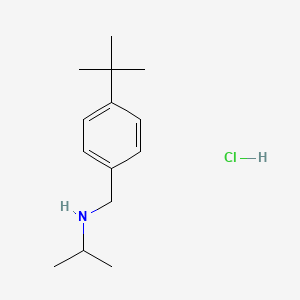 [(4-tert-Butylphenyl)methyl](propan-2-yl)amine hydrochloride