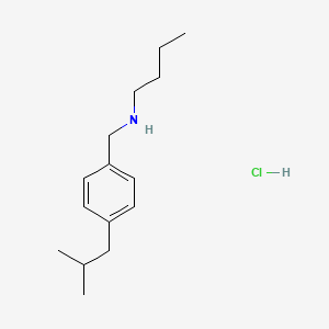 Butyl({[4-(2-methylpropyl)phenyl]methyl})amine hydrochloride