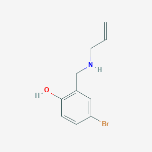 molecular formula C10H12BrNO B6361720 4-Bromo-2-{[(prop-2-en-1-yl)amino]methyl}phenol CAS No. 1240581-96-7