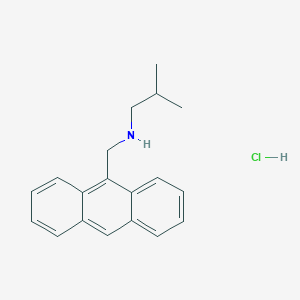 molecular formula C19H22ClN B6361733 (Anthracen-9-ylmethyl)(2-methylpropyl)amine hydrochloride CAS No. 1240568-80-2