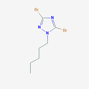3,5-Dibromo-1-pentyl-1H-1,2,4-triazole