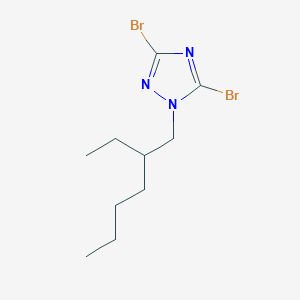 molecular formula C10H17Br2N3 B6361756 3,5-二溴-1-(2-乙基己基)-1H-1,2,4-三唑 CAS No. 948093-96-7