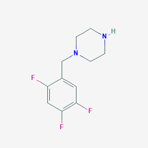 molecular formula C11H13F3N2 B6361783 1-[(2,4,5-Trifluorophenyl)methyl]piperazine CAS No. 1240565-28-9