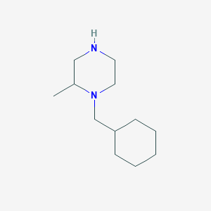 molecular formula C12H24N2 B6361827 1-(Cyclohexylmethyl)-2-methylpiperazine CAS No. 1240572-51-3