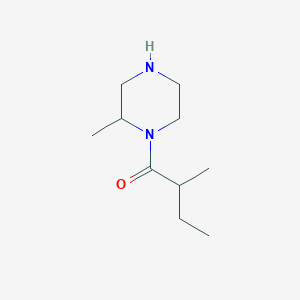 molecular formula C10H20N2O B6361844 2-Methyl-1-(2-methylpiperazin-1-yl)butan-1-one CAS No. 1240578-59-9