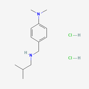 molecular formula C13H24Cl2N2 B6361847 N,N-Dimethyl-4-{[(2-methylpropyl)amino]methyl}aniline dihydrochloride CAS No. 1240568-57-3