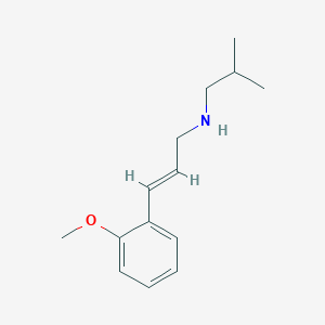 molecular formula C14H21NO B6361865 [(2E)-3-(2-Methoxyphenyl)prop-2-en-1-yl](2-methylpropyl)amine CAS No. 1240590-82-2