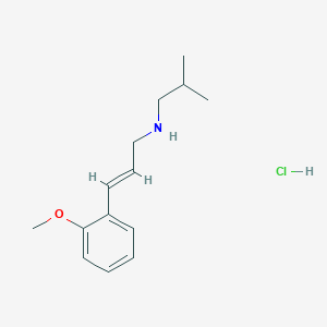 molecular formula C14H22ClNO B6361871 [(2E)-3-(2-Methoxyphenyl)prop-2-en-1-yl](2-methylpropyl)amine hydrochloride CAS No. 1240590-72-0