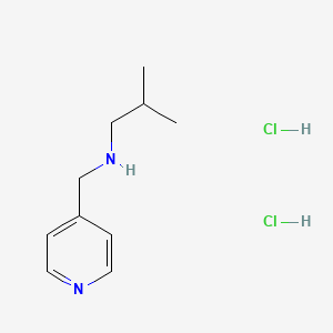 molecular formula C10H18Cl2N2 B6361879 (2-Methylpropyl)(pyridin-4-ylmethyl)amine dihydrochloride CAS No. 1240570-43-7