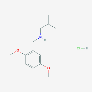 molecular formula C13H22ClNO2 B6361882 [(2,5-Dimethoxyphenyl)methyl](2-methylpropyl)amine hydrochloride CAS No. 1240567-21-8