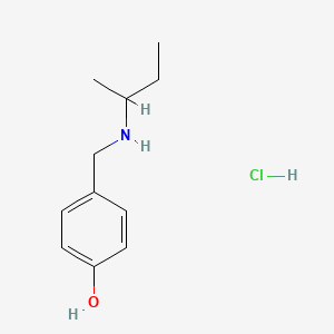 molecular formula C11H18ClNO B6361904 4-{[(Butan-2-yl)amino]methyl}phenol hydrochloride CAS No. 1240572-30-8