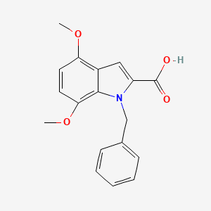 molecular formula C18H17NO4 B6361920 1-Benzyl-4,7-dimethoxy-1H-indole-2-carboxylic acid CAS No. 1240570-99-3