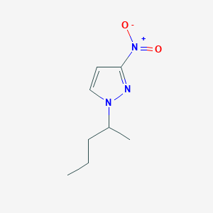molecular formula C8H13N3O2 B6361926 3-硝基-1-(戊-2-基)-1H-吡唑 CAS No. 1240566-46-4