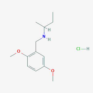 molecular formula C13H22ClNO2 B6361955 (Butan-2-yl)[(2,5-dimethoxyphenyl)methyl]amine hydrochloride CAS No. 1240572-46-6