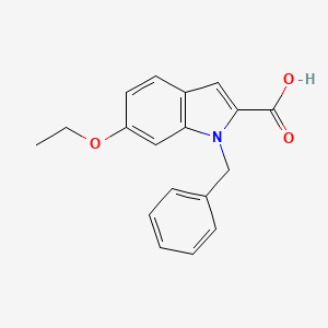 molecular formula C18H17NO3 B6361958 1-Benzyl-6-ethoxy-1H-indole-2-carboxylic acid CAS No. 1240572-24-0