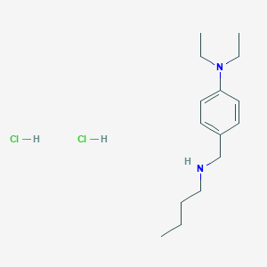 molecular formula C15H28Cl2N2 B6361964 二盐酸4-[(丁氨基)甲基]-N,N-二乙基苯胺 CAS No. 16183-29-2
