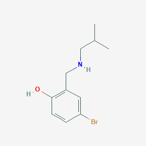 molecular formula C11H16BrNO B6362009 4-溴-2-{[(2-甲基丙基)氨基]甲基}苯酚 CAS No. 157729-24-3