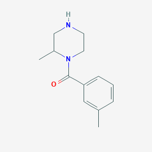 molecular formula C13H18N2O B6362024 2-Methyl-1-(3-methylbenzoyl)piperazine CAS No. 1240565-95-0