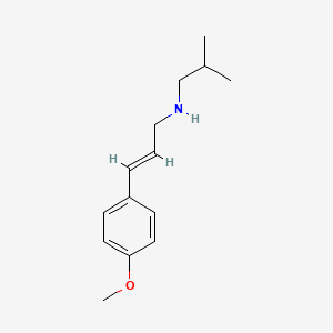 molecular formula C14H21NO B6362052 [(2E)-3-(4-Methoxyphenyl)prop-2-en-1-yl](2-methylpropyl)amine CAS No. 1240590-78-6