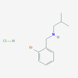 molecular formula C11H17BrClN B6362059 [(2-Bromophenyl)methyl](2-methylpropyl)amine hydrochloride CAS No. 1240571-57-6