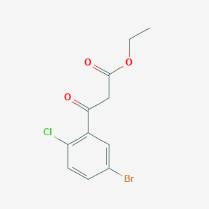 molecular formula C11H10BrClO3 B6362111 Ethyl 3-(5-bromo-2-chlorophenyl)-3-oxopropanoate CAS No. 1240570-51-7