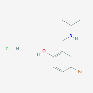 molecular formula C10H15BrClNO B6362120 4-Bromo-2-{[(propan-2-yl)amino]methyl}phenol hydrochloride CAS No. 1240566-48-6