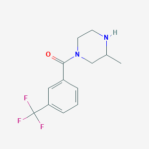 molecular formula C13H15F3N2O B6362148 3-Methyl-1-[3-(trifluoromethyl)benzoyl]piperazine CAS No. 1240564-79-7