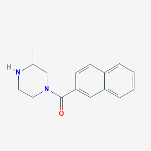 molecular formula C16H18N2O B6362153 3-Methyl-1-(naphthalene-2-carbonyl)piperazine CAS No. 1240581-48-9
