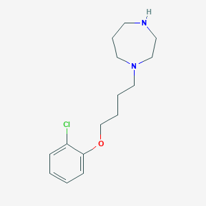molecular formula C15H23ClN2O B6362167 1-[4-(2-Chlorophenoxy)butyl]-1,4-diazepane CAS No. 1240564-66-2