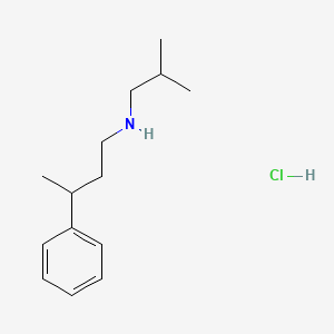 molecular formula C14H24ClN B6362171 (2-Methylpropyl)(3-phenylbutyl)amine hydrochloride CAS No. 1240570-34-6