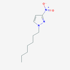 molecular formula C10H17N3O2 B6362186 1-Heptyl-3-nitro-1H-pyrazole CAS No. 1240578-90-8