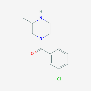molecular formula C12H15ClN2O B6362198 1-(3-Chlorobenzoyl)-3-methylpiperazine CAS No. 1240574-66-6